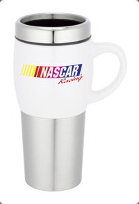 Logo printed on stainless coffee mugs